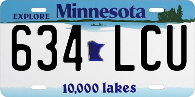 MN license plate 634LCU