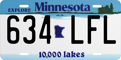 MN license plate 634LFL