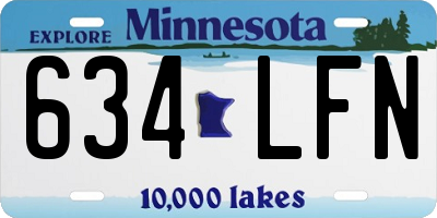 MN license plate 634LFN