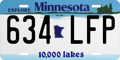 MN license plate 634LFP