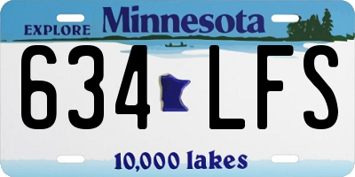 MN license plate 634LFS
