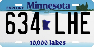 MN license plate 634LHE
