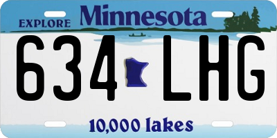 MN license plate 634LHG