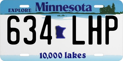 MN license plate 634LHP