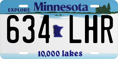 MN license plate 634LHR