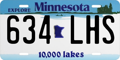 MN license plate 634LHS