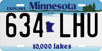 MN license plate 634LHU