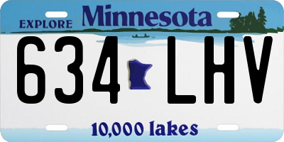 MN license plate 634LHV