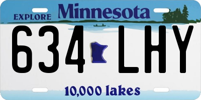 MN license plate 634LHY