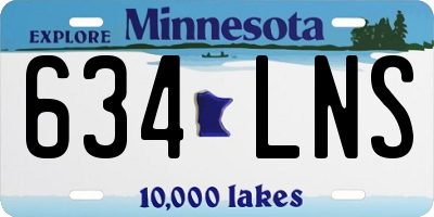 MN license plate 634LNS