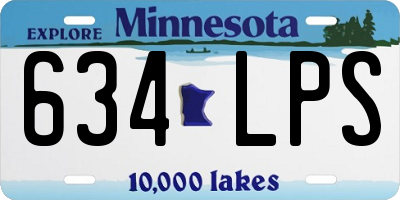 MN license plate 634LPS