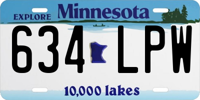 MN license plate 634LPW