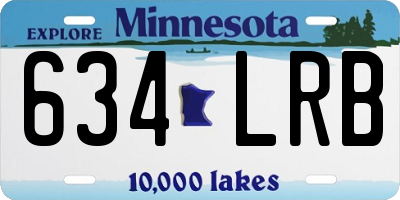 MN license plate 634LRB