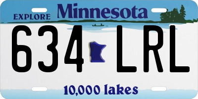 MN license plate 634LRL