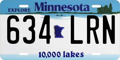MN license plate 634LRN