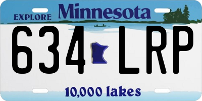 MN license plate 634LRP