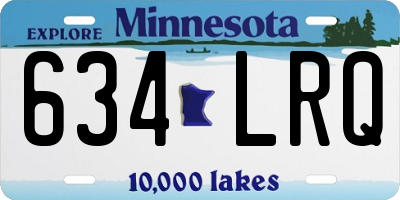 MN license plate 634LRQ