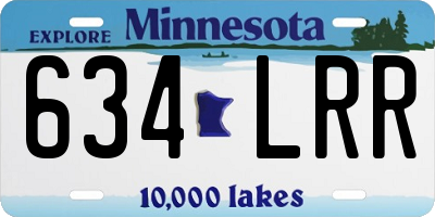 MN license plate 634LRR