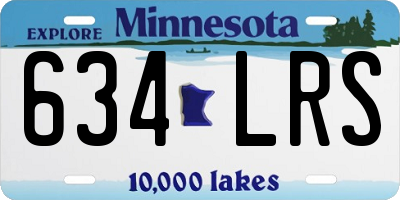 MN license plate 634LRS