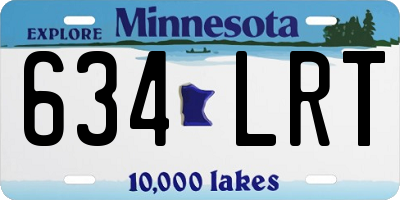 MN license plate 634LRT