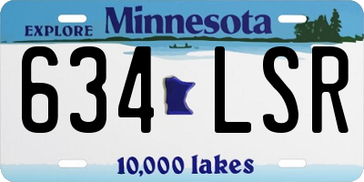 MN license plate 634LSR