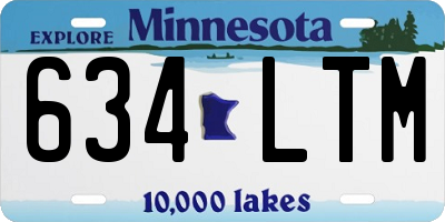 MN license plate 634LTM