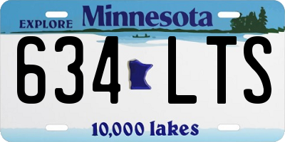 MN license plate 634LTS