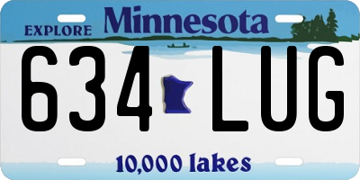MN license plate 634LUG