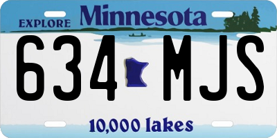 MN license plate 634MJS