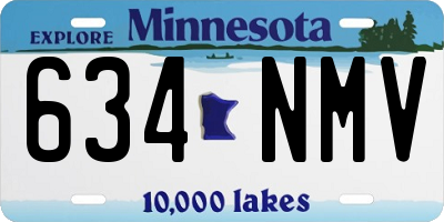 MN license plate 634NMV