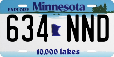 MN license plate 634NND