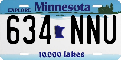 MN license plate 634NNU