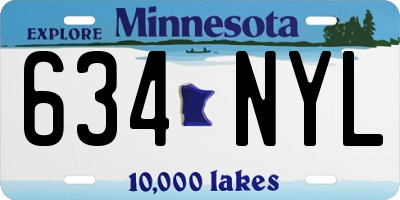 MN license plate 634NYL
