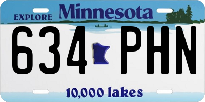 MN license plate 634PHN