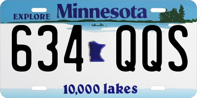 MN license plate 634QQS
