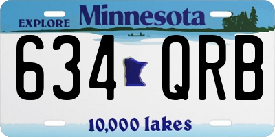 MN license plate 634QRB