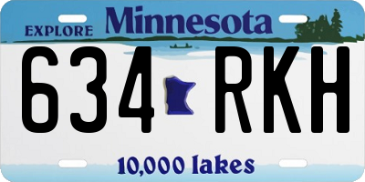 MN license plate 634RKH