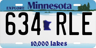 MN license plate 634RLE