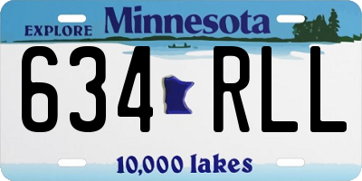 MN license plate 634RLL