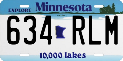 MN license plate 634RLM