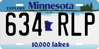 MN license plate 634RLP
