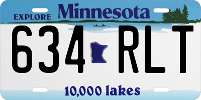 MN license plate 634RLT