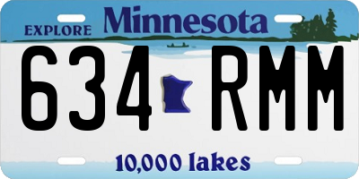 MN license plate 634RMM