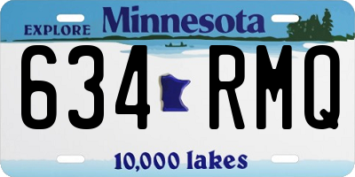 MN license plate 634RMQ
