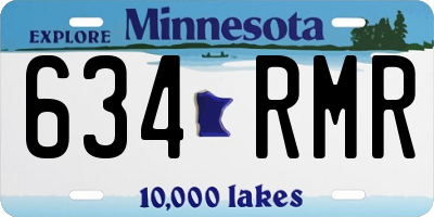 MN license plate 634RMR