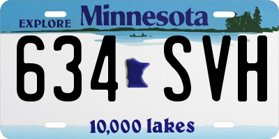 MN license plate 634SVH