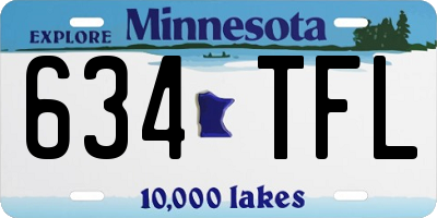 MN license plate 634TFL