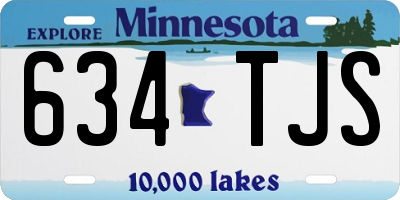 MN license plate 634TJS