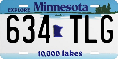 MN license plate 634TLG