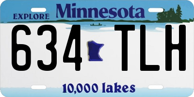 MN license plate 634TLH